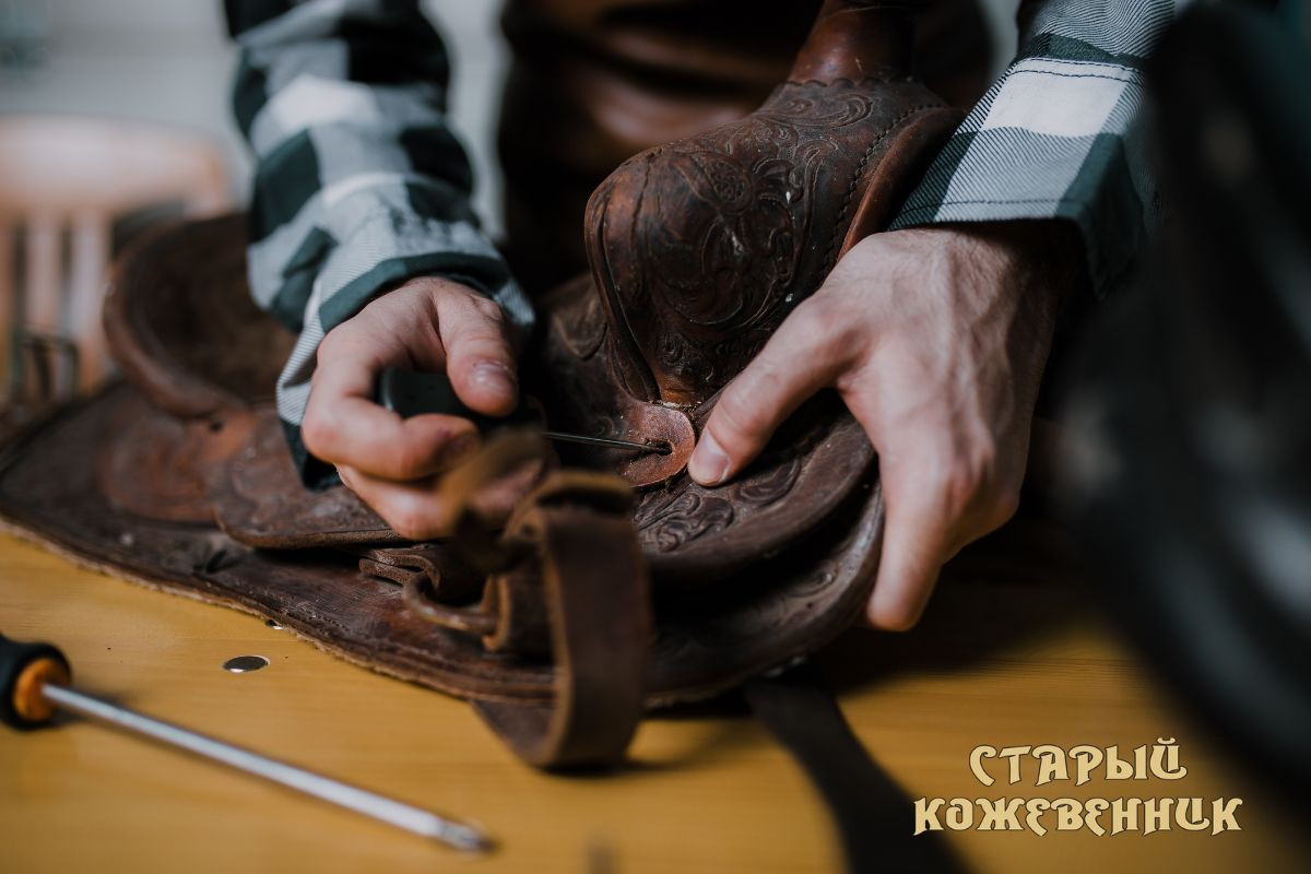 Шорно-седельная кожа для пошива ремней и седел
